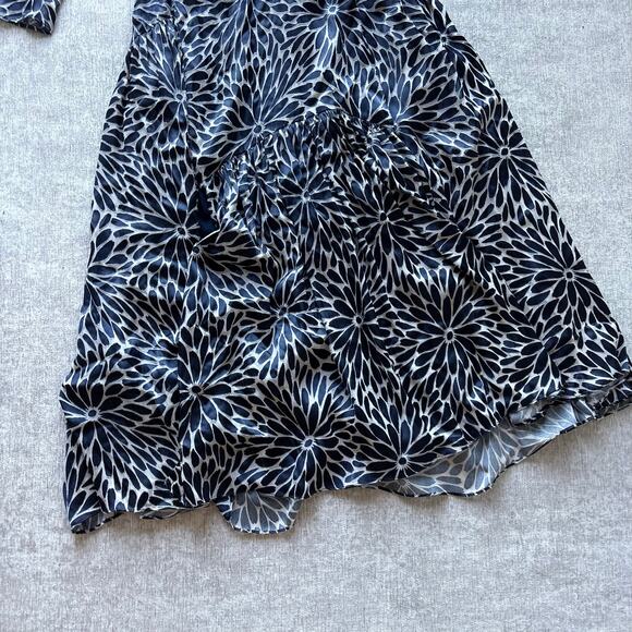 Rebecca Taylor Autumn Bloom Blue Dress - Picture 3 of 5